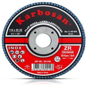 Zirkonyum Inox Flap Disk Zımpara -KARBOSAN